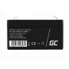 UPS baterija Green Cell AGM13, sandari švino rūgšties VRLA 6 V 1,3 Ah, 290 g, juoda
