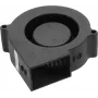 Titan TFD-B7530M12B 2x29,5mm radialinis ventiliatorius, 12V, dvigubas rutulinis guolis, juodas