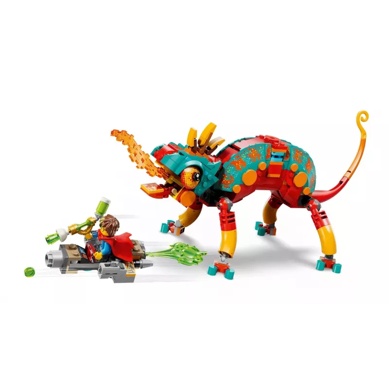 Statybinis žaislas LEGO 71492 Dreamzz Mateo ugninis chameleonas, plytelių modelis kūrybiškam konstravimui