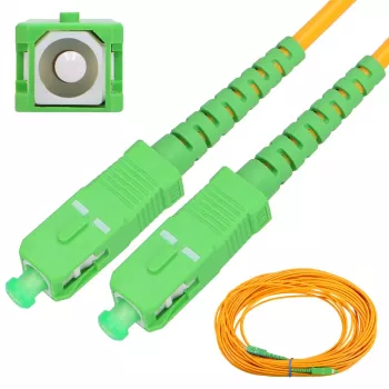 Extralink SC/APC–SC/APC vienmodis šviesolaidinis kabelis G.657A 3 mm, 2 m