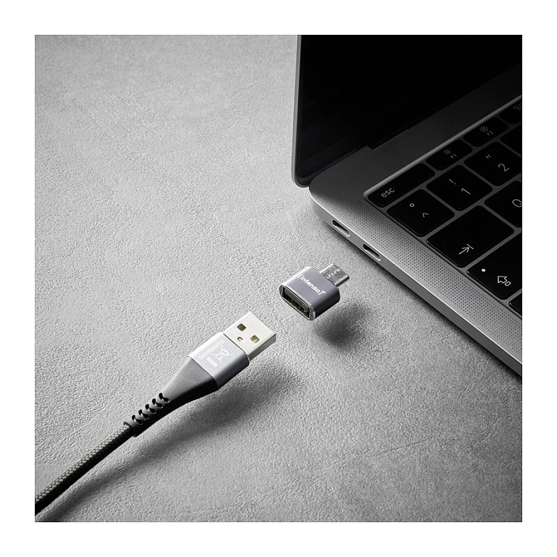 Intenso 3 vnt. USB adapteris USB-A į USB-C C480C aliuminis