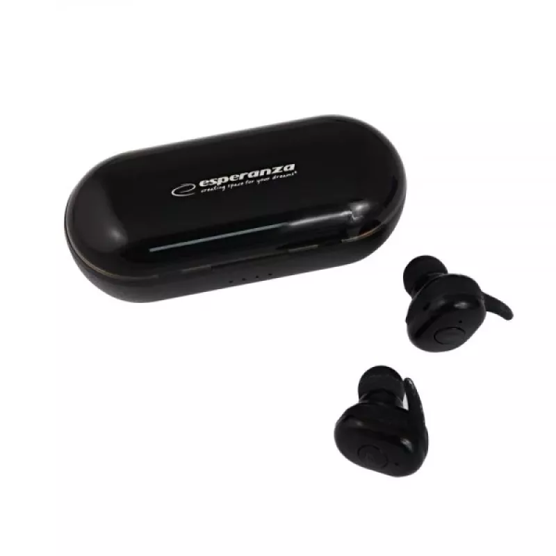 Esperanza TWS CARDERA belaidės ausinės, į ausis, Bluetooth, juodos