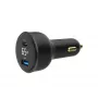 Automobilinis USB įkroviklis 2 prievadai / TA-UC-AC2PD30LCD-CAR01 GEMBIRD