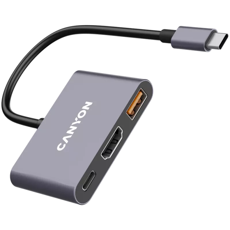 Canyon DS-4 USB Type-C centrinė stotelė 10000 Mbit/s HDMI USB 3.2 Gen 2