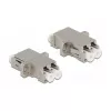 Optiminis skaidulų jungtis DeLOCK LC Duplex moteriška į LC Duplex moteriška Vienmodė metalinė