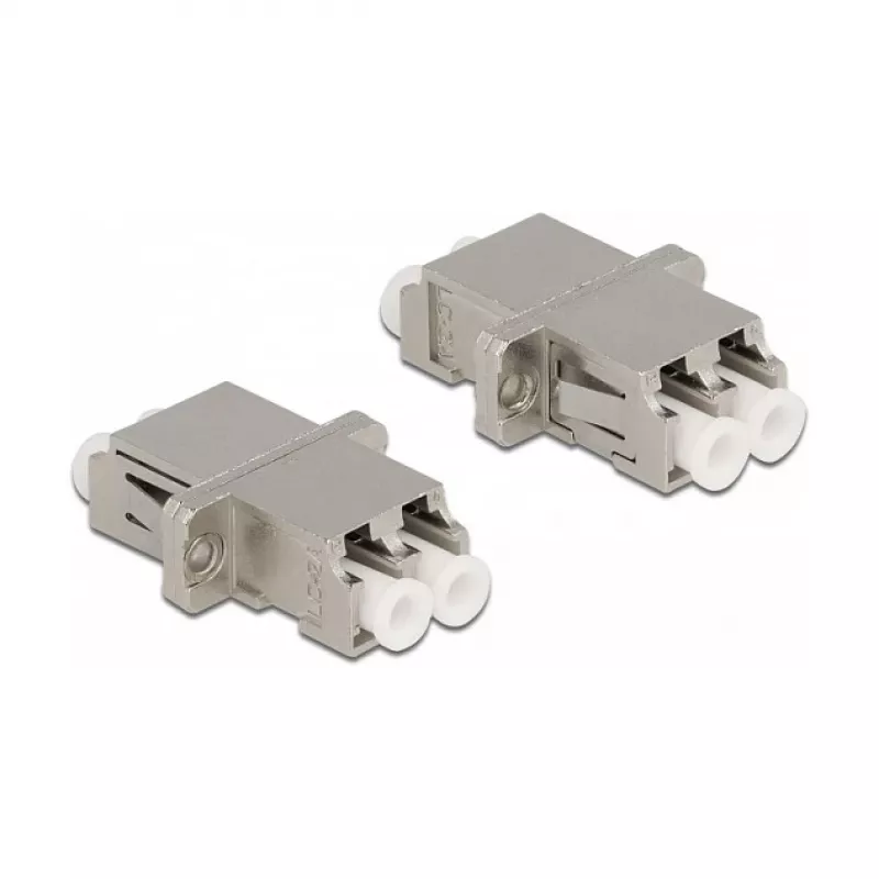 Optiminis skaidulų jungtis DeLOCK LC Duplex moteriška į LC Duplex moteriška Vienmodė metalinė