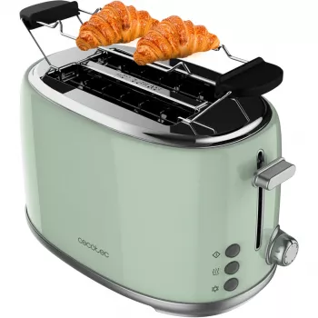 Skrudintuvas Toast&Taste 1000 Retro Double Green (žalias, 980 W, 2 riekėms)
