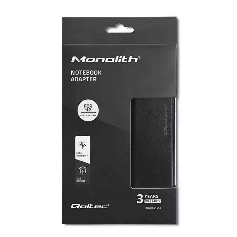 Maitinimo adapteris Qoltec 51555 65W juodas