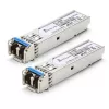 Extralink SFP 1.25G modulis 2 vnt., 1.25 Gbps, LC/UPC, 1310 nm, 20 km, vienmodis, DOM