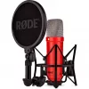 Studijinis kondensatorinis mikrofonas RØDE NT1 Signature Red – kardioidinis, 20–20000 Hz, -32 dB jautrumas, XLR (3 kontaktai), 313 g