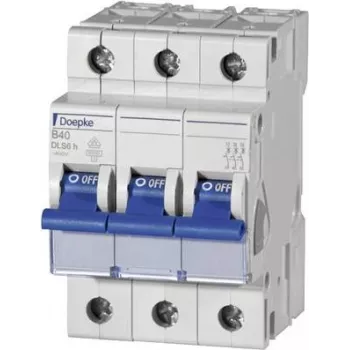 DOEPKE Automatinis jungiklis B20A DLS-6H-B20-3-6-KA 6kA 3 polių 400V B kreivė DLS-6H-B20-3-6-KA (09914114)