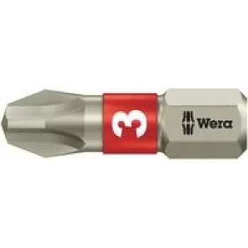 WERA 3851/1 TS PH 3 x 25 mm Phillips antgalis, nerūdijantis plienas, D 6,3, 1 vnt.