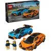 Konstruktorius LEGO Speed Champions rinkinys 77238 – Lamborghini Revuelto ir Huracán STO, 607 dalių, 2 minifigūrėlės, rekomenduojamas amžius 10+
