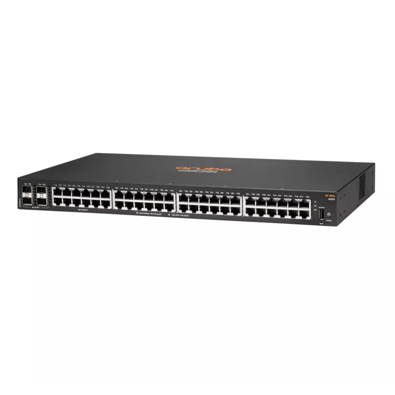 HPE Aruba Networking CX6000 52-Portų valdomas jungiklis (R8N86A) [48x Gigabit LAN, 4x SFP]