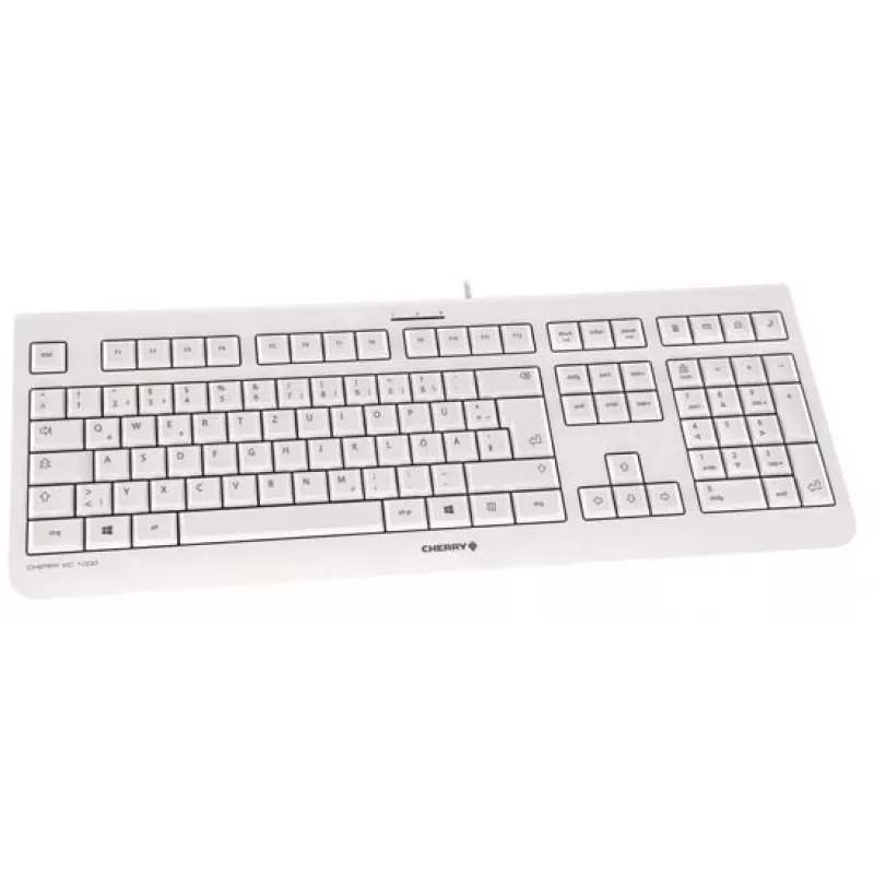 CHERRY KC 1000 klaviatūra namams USB Swiss pilka