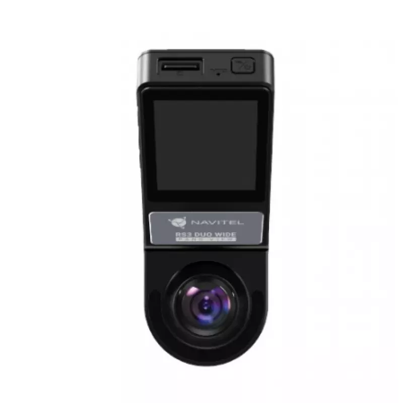 Vaizdo registratorius Navitel RS3 Duo Wide – dviejų kanalų 1080p, plačiakampiai objektyvai, GPS, G jutiklis, 2,7 colių ekranas