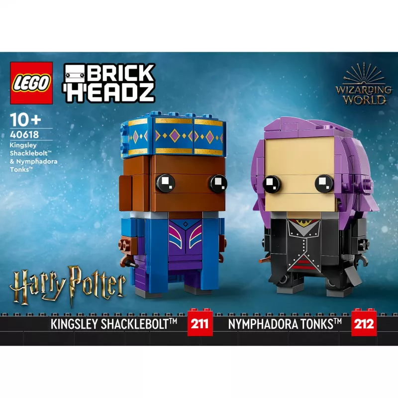Lego Brickheadz Haris Poteris 40618 Kingsley Shacklebolt ir Nymfadora Tonks