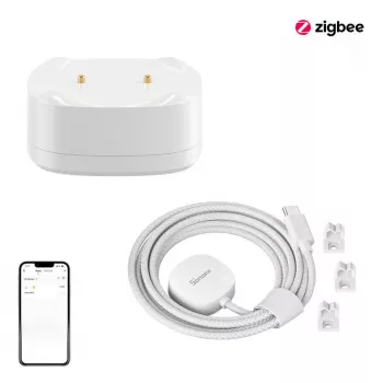 Vandens nuotėkio jutiklis Sonoff SNZB-05P Zigbee 3.0 — belaidis drėgmės ir potvynio detektorius