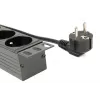 EnerGenie EG-PDU-014-F stovo maitinimo skirstytuvas (8 FR lizdai, 1U, 16A, Schuko kištukas, 3m, juoda spalva)