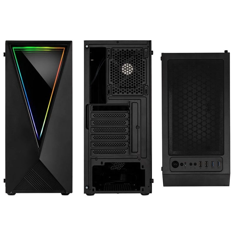 Kolink VOID RGB Midi Tower korpusas, juodas, su LED ventiliatoriumi, langu ir dulkių filtru