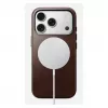 Nomad Traditional Leather Case dėklas iPhone 17 Pro, oda, mikropluoštas, tinka 6,3 colio (16 cm) ekranui, ruda