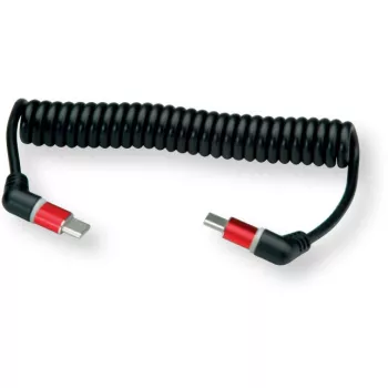 ROLINE USB 2.0 spiralinis įkrovimo kabelis C-C ST/ST 60W 1.5m - Laidas - Skaitmeniniai/Duomenys (11.02.8350)
