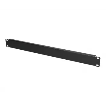Extralink Front Blank Panel 1U 19 colio juodas plieninis užpildymo skydelis