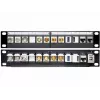 Patch panel DeLOCK 43259 10 colių, 12 keystone modulių, juodas