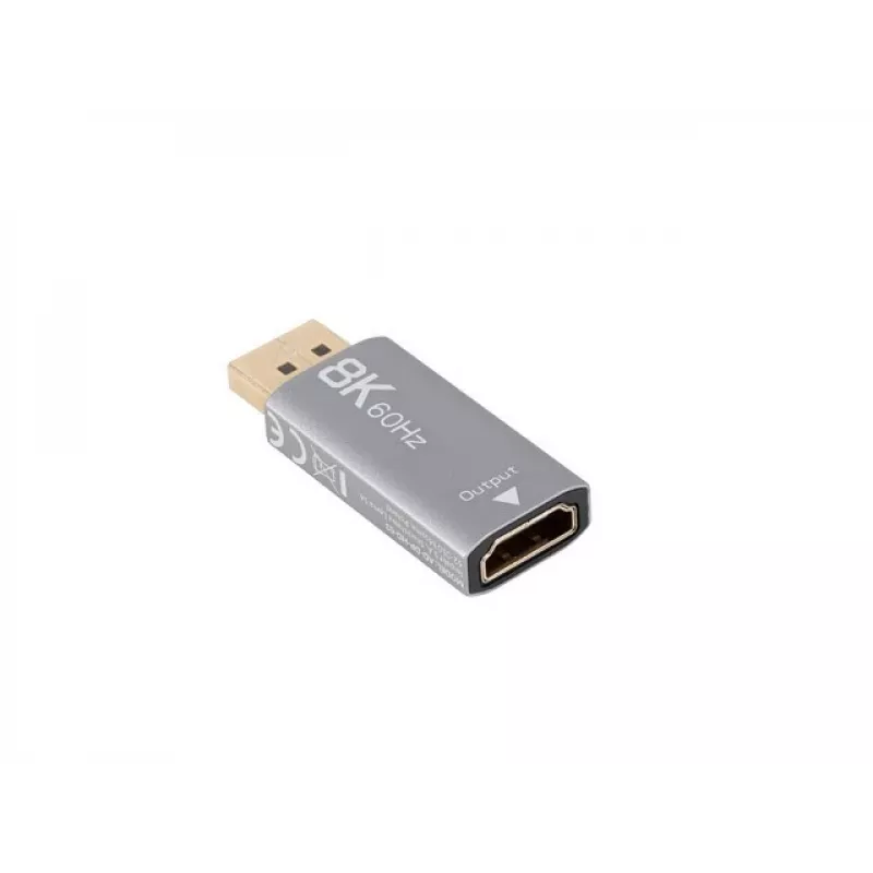 Lanberg AD-DP-HD-03 vaizdo kabelio adapteris 0 m DisplayPort HDMI sidabrinis