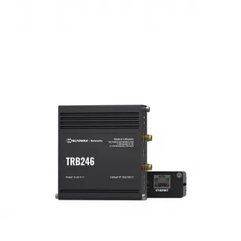Teltonika TRB246 pramoninis maršrutizatorius, IoT LTE šliuzas Cat 4, 1x RJ45 100 Mb/s, IP30