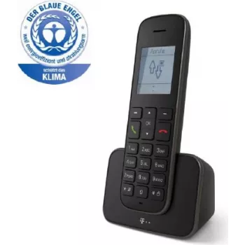 Analoginis belaidis telefonas Telekom Sinus 207 Black