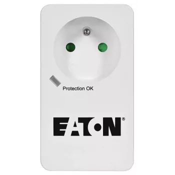 Apsaugos nuo viršįtampių dėžutė Eaton Protection Box 1 FR – 1x E tipo lizdas, 220–250 V, 16 A, 4000 W, juoda, kompaktiška