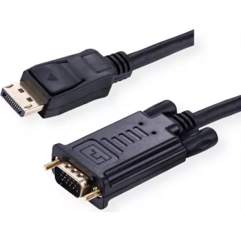 Value 11.99.5803 vaizdo kabelis-adapteris 3 m DisplayPort VGA (D-Sub) juodas (11.99.5803)