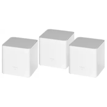„Mesh“ Wi‑Fi sistema TENDA EX3-3, 3 vnt., dviejų juostų 2,4/5 GHz, Wi‑Fi 6, iki 1201+300 Mbps, 2 vidinės antenos, WPA3