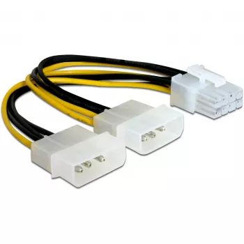 DeLOCK PCI Express maitinimo kabelis daugiaspalvis 0,30 m 82397