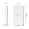 Qoltec 57013 aplinkui spinduliuojanti 4G LTE vidinė antena, 2x SMA, 0,6-2,7 GHz, 30 dBi, vertikali poliarizacija, 50 Ω, baltas ABS