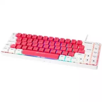 GAMIAC TKL69G SF žaidimų klaviatūra, Kailh Blue - balta/raudona