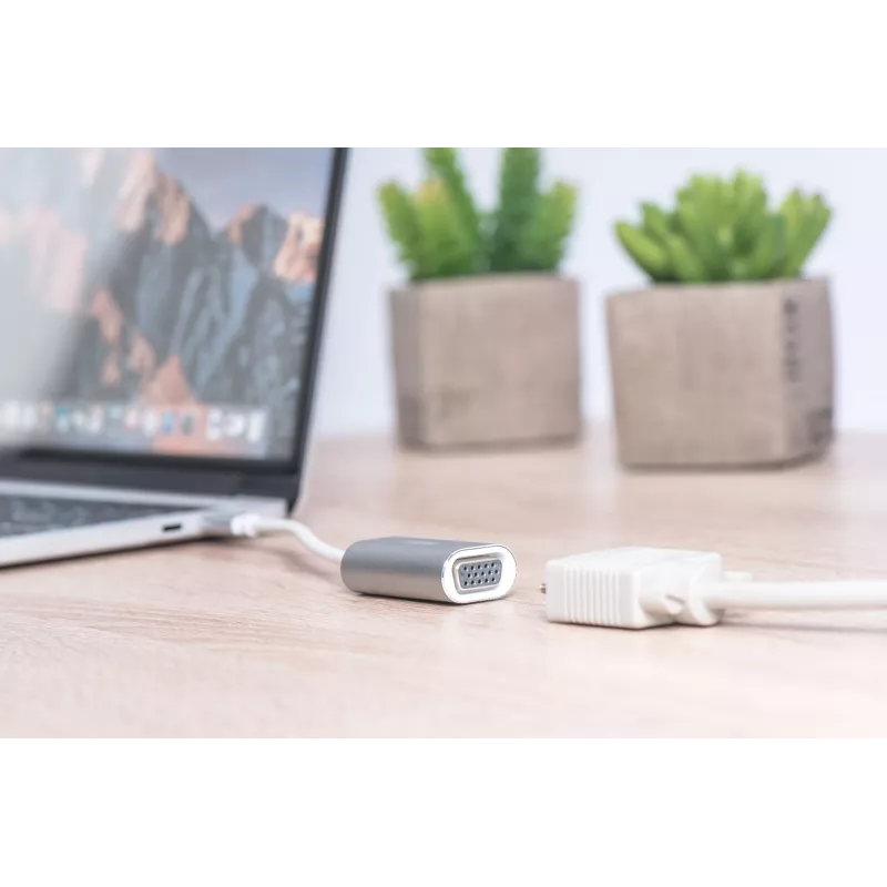 DIGITUS DA-70837 VGA 1080p FHD adapteris į USB 3.0 Type-C, aliuminis