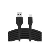 Belkin BOOST CHARGE Flex USB-A į Lightning laidas CAA008BT1MBK, 1 m, juodas