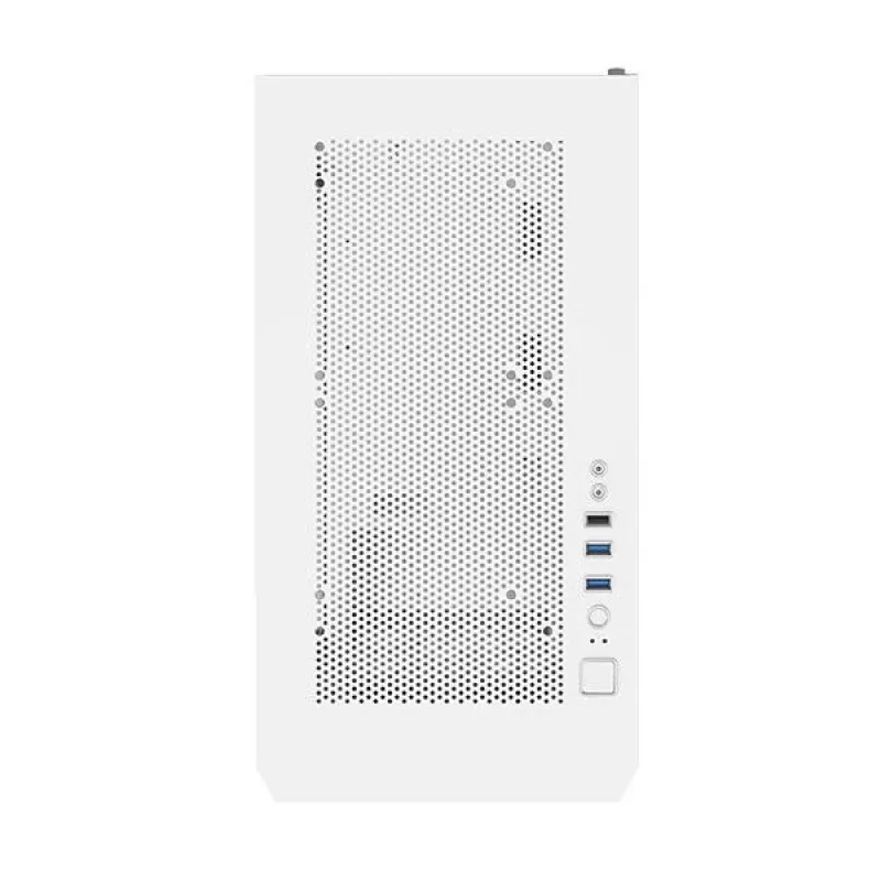 Montech AIR 100 ARGB Micro-ATX korpusas su keturiai ARGB ventiliatoriais, itin minimalistinis dizainas, smulkus tinklelio priekis, didelis oro srautas, unikalus šoninis skydelis