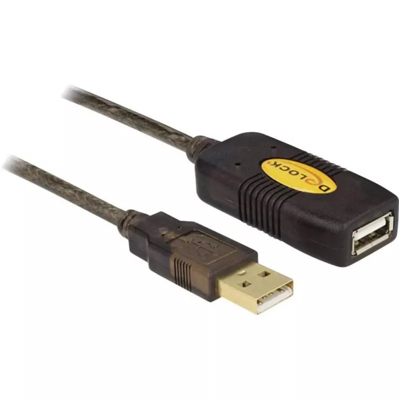 USB kabelis DeLOCK 30 m USB 2.0 USB A juodas