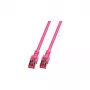 EFB-Elektronik RJ45 jungiamasis kabelis Cat.6 S/FTP LSZH rausvai violetinis 3m