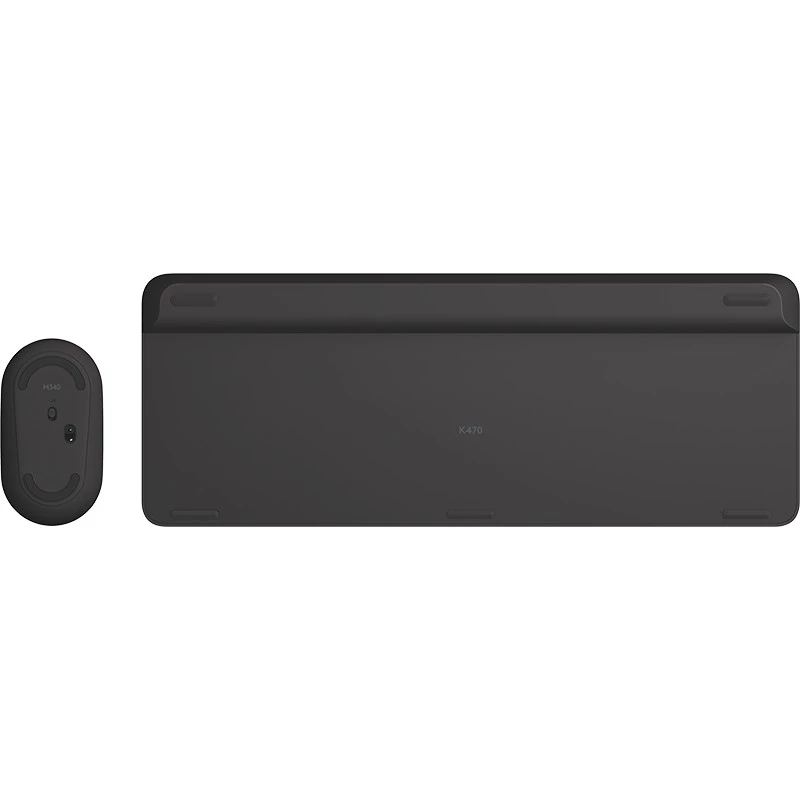 Belaidis klaviatūros ir pelės rinkinys Logitech MK470 Slim Combo, grafitinis