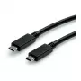 USB laidas ROLINE 11.02.9057 USB 3.2 Gen 2 1m USB-C juodas