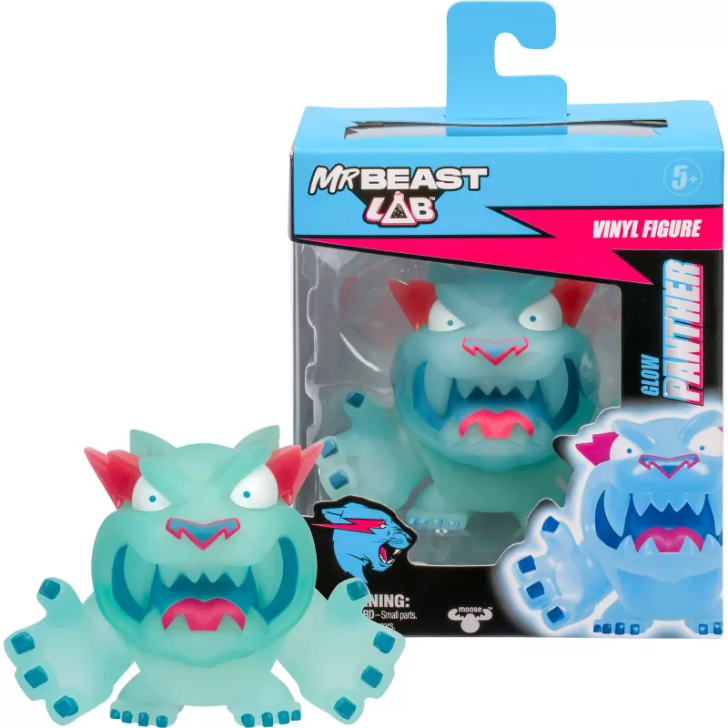 MrBeast Lab Vinilo figūrėlė – Glow Panther, žaidimo figūrėlė
