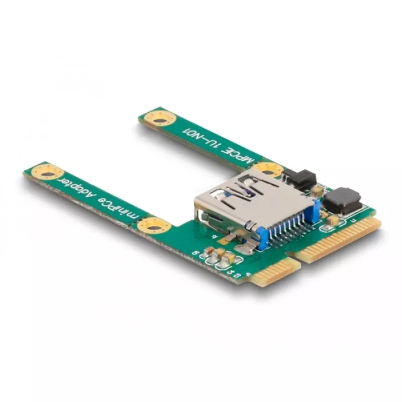 DeLOCK Mini PCIe I/O 1 x USB 2.0 Type-A moteriška pilno dydžio pusės dydžio