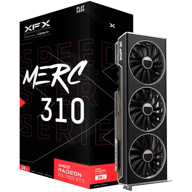 Vaizdo plokštė XFX Radeon RX 7900 XTX 24 GB GDDR6, PCIe 4.0, 384 bitų, 355 W, 3 ventiliatoriai