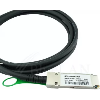 Pasyvus DAC laidas BlueOptics CBO 40G-QSFP-4SFP-C-0101-BL 1 m QSFP į 4× SFP+ juodas
