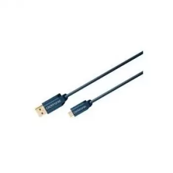 ClickTronic 1,8 m USB 2.0 A-Mini B laidas, mėlynas (70127)