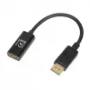 Adapteris DisplayPort į HDMI IBOX iadp4k — DisplayPort (kištukas) į HDMI (lizdas), tiesūs jungtys, 4K palaikymas, sidabrinis